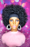 READY TO SHIP // Human Hair Blend Headband/Half Wig "Tousled Straw Set Cutie"