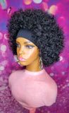 READY TO SHIP // Human Hair Blend Headband/Half Wig "Tousled Straw Set Cutie"