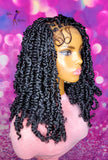 READY TO SHIP // Synthetic crochet wig "Fluffy Passion Twist Cutie"