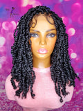 READY TO SHIP // Synthetic crochet wig "Fluffy Passion Twist Cutie"