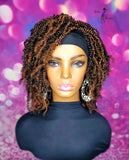 READY TO SHIP// Synthetic Headband/Half Wig  "Boho Kinky Twist Beauty"