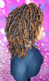 READY TO SHIP// Synthetic Headband/Half Wig  "Boho Kinky Twist Beauty"