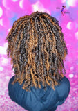 READY TO SHIP// Synthetic Headband/Half Wig  "Boho Kinky Twist Beauty"