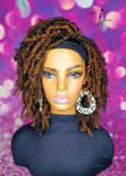 READY TO SHIP// Synthetic Headband/Half Wig  "Boho Kinky Twist Beauty"