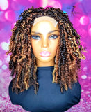 READY TO SHIP // Synthetic crochet wig "Boho Spring Twist Beauty"