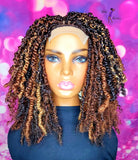 READY TO SHIP // Synthetic crochet wig "Boho Spring Twist Beauty"