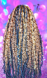 READY TO SHIP // Synthetic Headband/Half Crochet Wig "Bold Boho Loc N Curl"