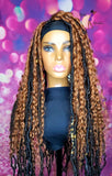 READY TO SHIP // Synthetic Headband/Half Crochet Wig "Bold Boho Loc N Curl"