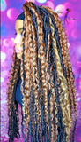 READY TO SHIP // Synthetic Headband/Half Crochet Wig "Bold Boho Loc N Curl"