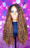 READY TO SHIP // Synthetic crochet wig "Boho Island Twist Diva"