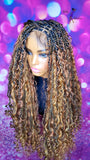 READY TO SHIP // Synthetic crochet wig "Boho Island Twist Diva"