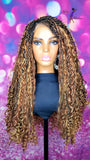 READY TO SHIP // Synthetic crochet wig "Boho Island Twist Diva"