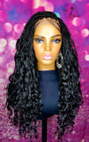 READY TO SHIP // Synthetic crochet wig "One Of A Kind Boho Box Braid Diva"