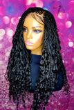 READY TO SHIP // Synthetic crochet wig "One Of A Kind Boho Box Braid Diva"