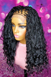READY TO SHIP // Synthetic crochet wig "Curly Island Twist Diva"
