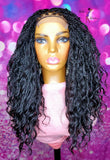 READY TO SHIP // Synthetic crochet wig "Curly Island Twist Diva"