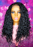 READY TO SHIP // Synthetic crochet wig "Curly Island Twist Diva"