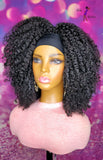 READY TO SHIP// Synthetic Headband/Half Wig  "Fluffy Twistout Diva"