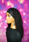 READY TO SHIP // Human Hair Headband/Half Wig "Natural Bohemian Curl Diva"