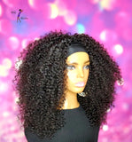 READY TO SHIP // Synthetic Headband/Half Wig "Rock Me Bold and Curly"