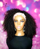 READY TO SHIP // Synthetic Headband/Half Wig "Rock Me Bold and Curly"