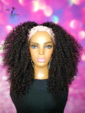 READY TO SHIP // Synthetic Headband/Half Wig "Rock Me Bold and Curly"
