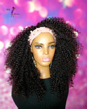 READY TO SHIP // Synthetic Headband/Half Wig "Rock Me Bold and Curly"