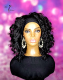 READY TO SHIP // Synthetic Headband/Half Wig "Bouncy Spiral Curl"