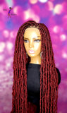 READY TO SHIP //Synthetic Crochet Faux Loc Wig "Spicy Natural Soft Loc Beauty 34in "