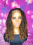 READY TO SHIP // Synthetic crochet wig "Boho Braid Cutie with a Twist"