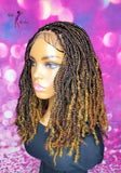 READY TO SHIP // Synthetic crochet wig "Boho Braid Cutie with a Twist"