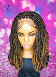 READY TO SHIP // Synthetic crochet wig "Boho Braid Cutie with a Twist"