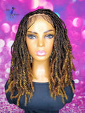 READY TO SHIP // Synthetic crochet wig "Boho Braid Cutie with a Twist"