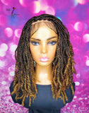 READY TO SHIP // Synthetic crochet wig "Boho Braid Cutie with a Twist"