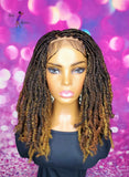 READY TO SHIP // Synthetic crochet wig "Boho Braid Cutie with a Twist"