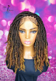 READY TO SHIP // Synthetic crochet wig "Boho Braid Cutie with a Twist"