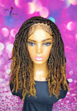 READY TO SHIP // Synthetic crochet wig "Boho Braid Cutie with a Twist"
