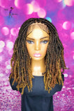 READY TO SHIP // Synthetic crochet wig "Boho Braid Cutie with a Twist"