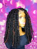 READY TO SHIP  //Synthetic crochet wig " One Of A Kind Boho Loc Diva"