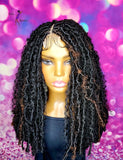 READY TO SHIP  //Synthetic crochet wig " One Of A Kind Boho Loc Diva"