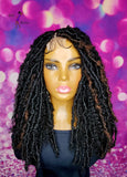 READY TO SHIP  //Synthetic crochet wig " One Of A Kind Boho Loc Diva"