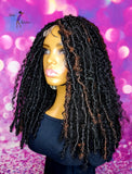 READY TO SHIP  //Synthetic crochet wig " One Of A Kind Boho Loc Diva"