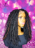 READY TO SHIP  //Synthetic crochet wig " One Of A Kind Boho Loc Diva"