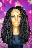 READY TO SHIP  //Synthetic crochet wig " One Of A Kind Boho Loc Diva"