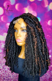 READY TO SHIP  //Synthetic crochet wig " One Of A Kind Boho Loc Diva"
