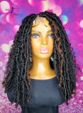 READY TO SHIP  //Synthetic crochet wig " One Of A Kind Boho Loc Diva"