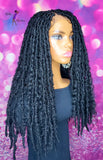 READY TO SHIP //Synthetic Crochet Faux Loc Wig "Boho Kinky Butterfly Loc Diva"