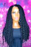 READY TO SHIP //Synthetic Crochet Faux Loc Wig "Boho Kinky Butterfly Loc Diva"