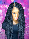 READY TO SHIP //Synthetic Crochet Faux Loc Wig "Boho Kinky Butterfly Loc Diva"