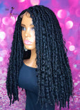 READY TO SHIP //Synthetic Crochet Faux Loc Wig "Boho Kinky Butterfly Loc Diva"